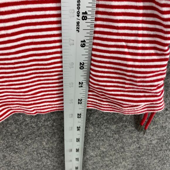 Chaps Activewear Tank Women S Small Red Striped Cotton Sleeveless Round Neck - Picture 8 of 9